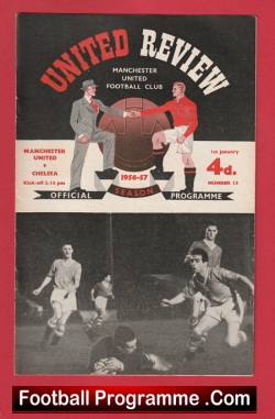  Manchester United v Luton Town 1956 Football Programme .COM Football Programmes Memorabilia