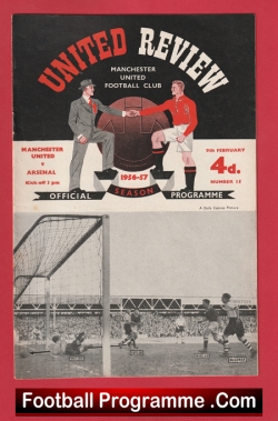  Manchester United v Newcastle United 1957 Football Programme .COM Football Programmes Memorabilia