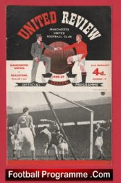 Manchester United v Blackpool 1957