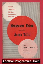 Manchester United v Aston Villa 1957 – Old Trafford Charity Shield