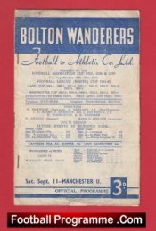 Bolton Wanderers v Manchester United 1956 – Man Utd 50s