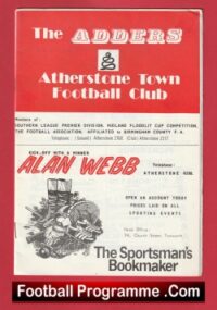 Atherstone Town v Redditch 1970s + Telford United + Geoff Hurst