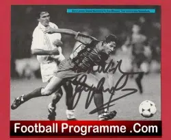 Barcelona Gary Lineker Signed Autograph Picture - football memorabilia