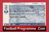 Birmingham City v Manchester United 2007 – Match Ticket