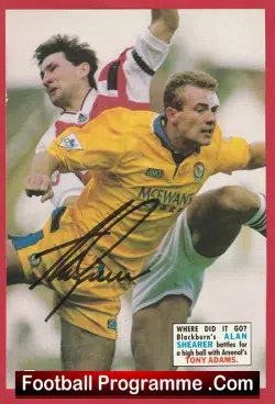 Blackburn Rovers Alan Shearer Autographed Signed Picture - football memorabilia