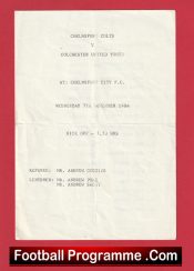 Chelmsford City Colts v Colchester United 1984 – Youth Match