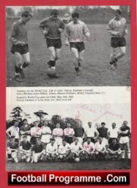 England Football Team Multi Autographed Signed Team Picture 1962