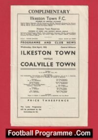 Ilkeston Town v Coalville Town 1953