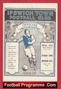 Ipswich Town v Southend United 1938 – Reprint