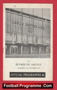 Leeds United v Plymouth Argyle 1962