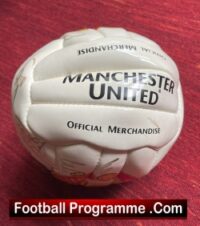 Manchester United Football Team Signed Ball Man Utd 2000 2001 + Beckham