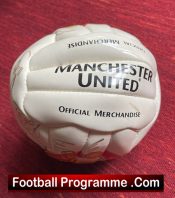 Manchester United Football Team Signed Ball Man Utd 2000 2001 + Beckham
