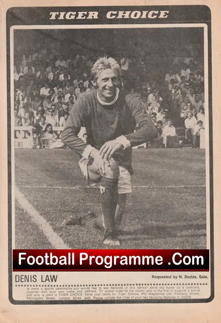 Manchester United Memorabilia Pack 1960s - George Best + Charlton Law - Image 4