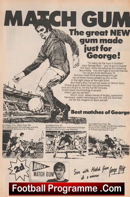 Manchester United Memorabilia Pack 1960s - George Best + Charlton Law - Image 6