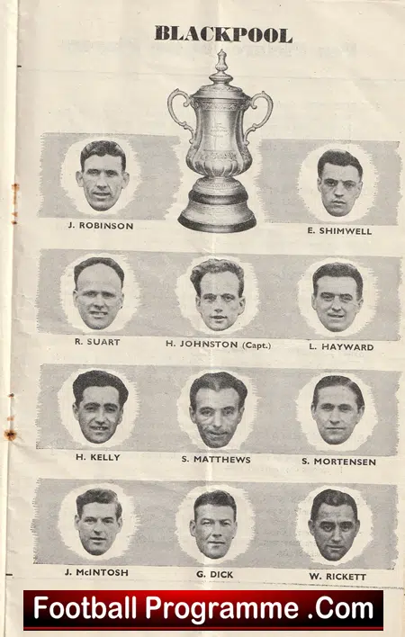 Manchester United v Blackpool 1948 - FA Cup Final Genuine 1940's - Image 4
