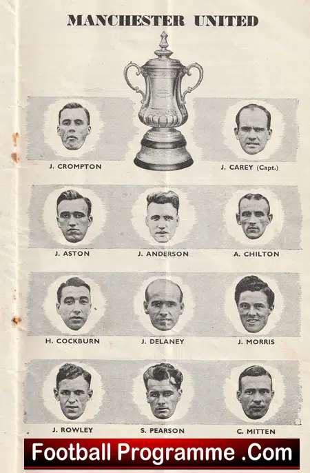 Manchester United v Blackpool 1948 - FA Cup Final Genuine 1940's - Image 8