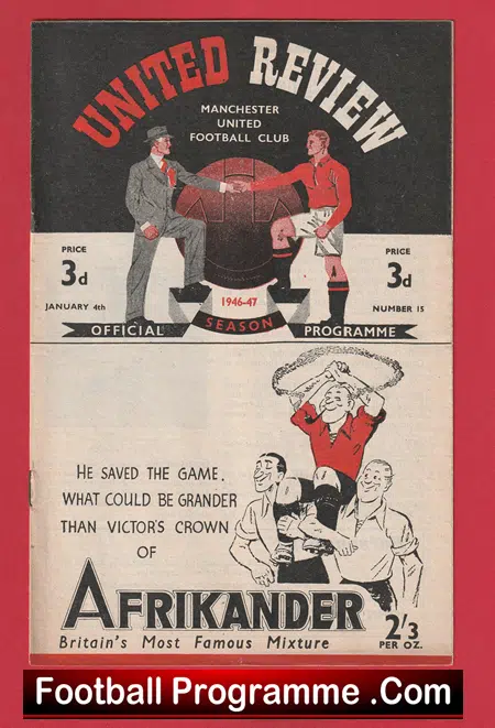 Manchester United v Charlton Athletic 1948 - Man Utd 1940s FA Cup - Image 2