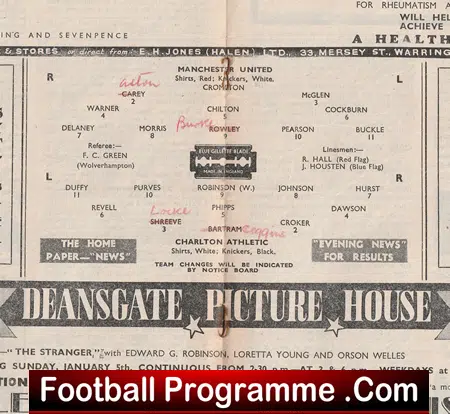 Manchester United v Charlton Athletic 1948 - Man Utd 1940s FA Cup - Image 3