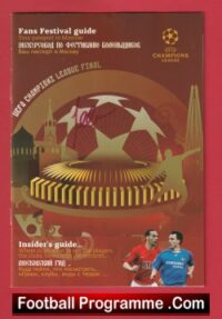 Manchester United v Chelsea 2008 – European Cup Final Guide Signed