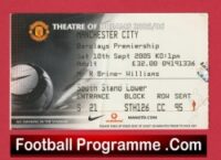 Manchester United v Manchester City 2005 – Football Ticket