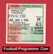 Manchester United v Southampton 1976 FA Cup Final Ticket