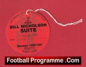 Manchester United v Tottenham 1997 – Bill Nicholson Suite Ticket