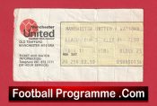 Manchester United v Watford 1978 – League Cup Match Ticket