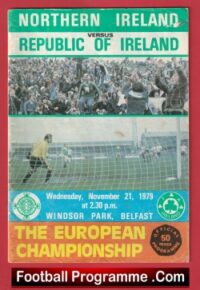 Northern Ireland v Ireland 1979 – Multi Signed Autographed