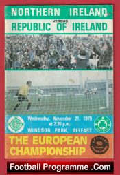 Northern Ireland v Ireland 1979 – Multi Signed Autographed