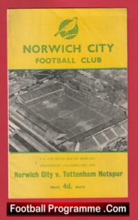 Norwich City v Tottenham 1959 – FA Cup Replay Match