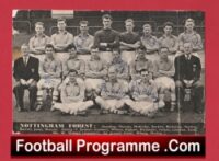Nottingham Forest Football Club Multi Autographed Team Picture 1956