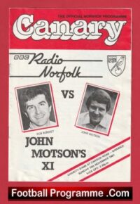 Radio Norfolk v John Motson XI 1981 – at Norwich City