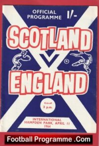 Scotland v England 1964 + Bobby Charlton – Denis Law