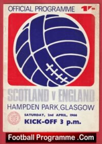 Scotland v England 1966 + Bobby Charlton – Denis Law