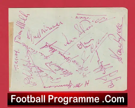 Torquay United Football Club Multi Autographed Signed Sheet 1955 - Image 2