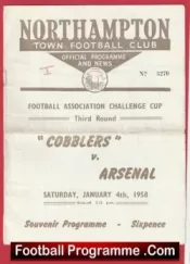 Northampton Town v Arsenal 1958 – 1950s