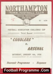 Northampton Town v Arsenal 1958 – 1950s