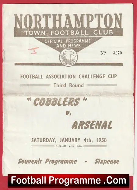 Northampton Town v Arsenal 1958 - 1950s - Image 2