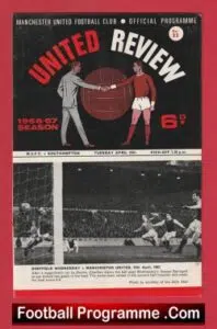 Manchester United v Southampton 1967 – Football Programme