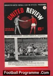 Manchester United v Nottingham Forest 1967 – Manchester Utd