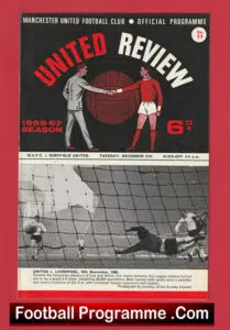 Manchester United v Sheffield United 1966 – Man Utd 60s