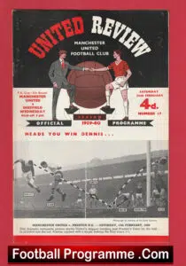 Manchester United v Sheffield Wednesday 1960 – Man Utd 60