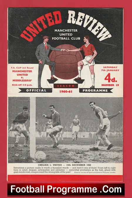 Manchester United v Middlesbrough 1961 - Man Utd 61 - Image 2