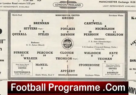 Manchester United v Middlesbrough 1961 - Man Utd 61 - Image 3