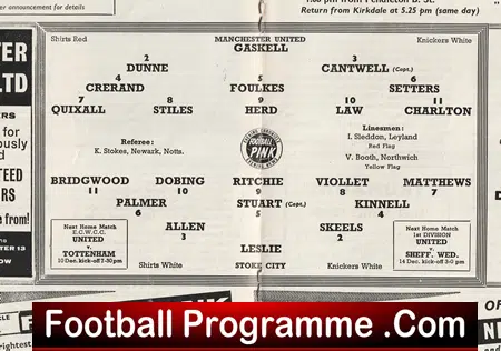 Manchester United v Stoke City 1963 - Man Utd 63 - Image 3