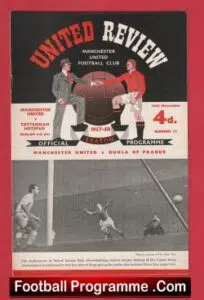 Manchester United v Tottenham 1957 – Man Utd 57