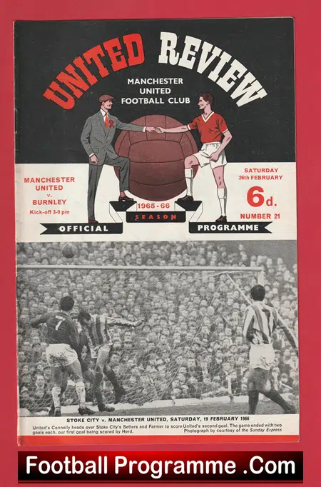 Manchester United v Burnley 1966 - Man Utd 66 - Image 2