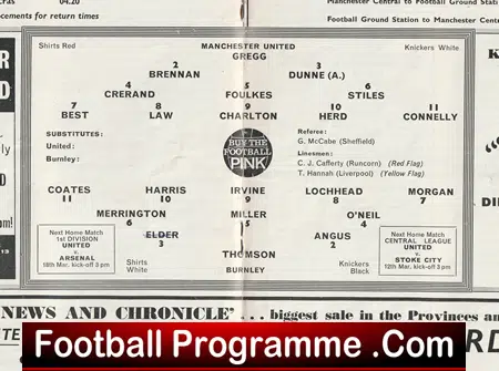 Manchester United v Burnley 1966 - Man Utd 66 - Image 3