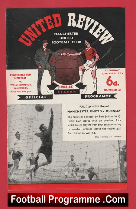 Manchester United v Wolves 1965 - Man Utd 65 - Image 2