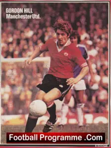 Manchester United Gordon Hill Autograph Signed Picture Man Utd